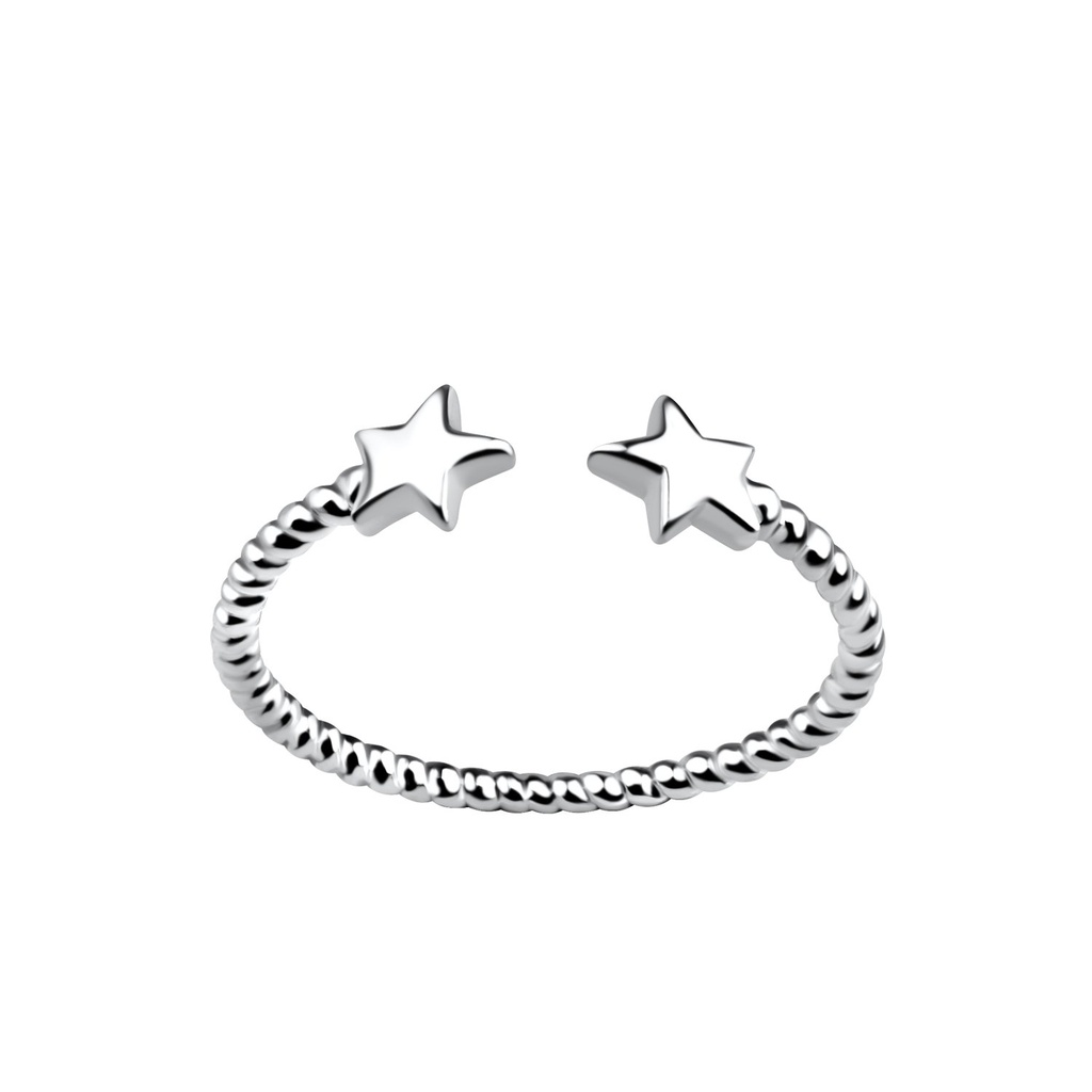 [10028655] Bague étoile ouverte en argent (EU 52 / US 6)