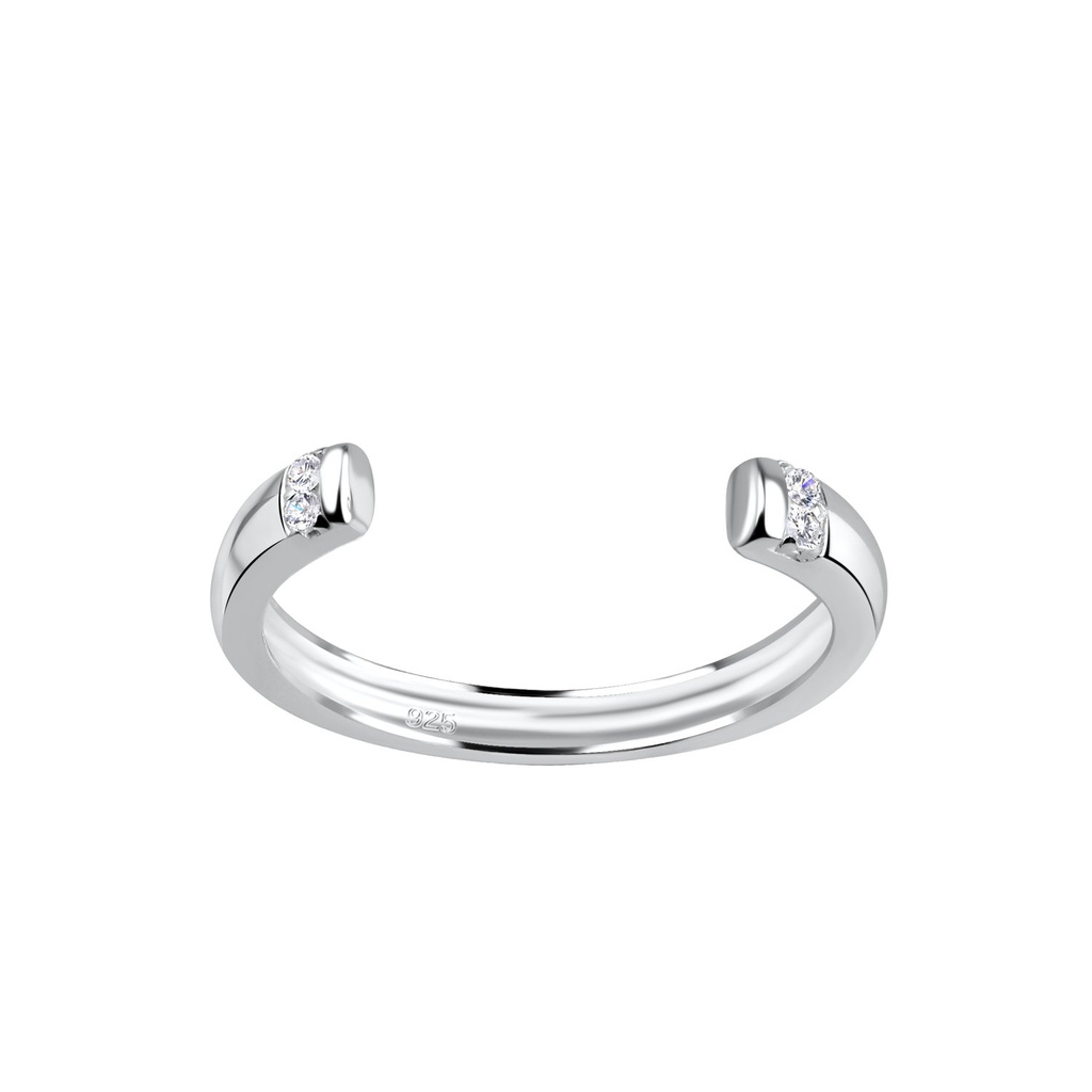 Bague ouverte en argent
