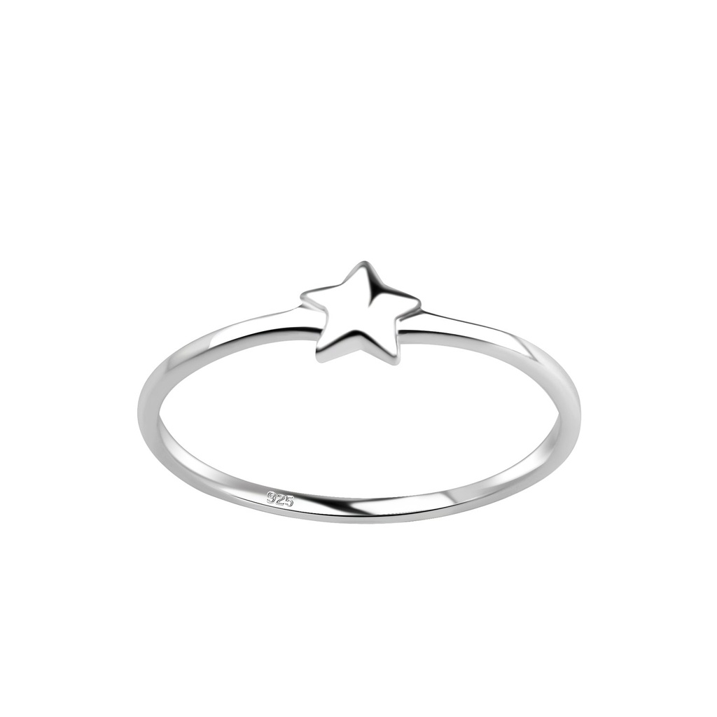 Bague étoile en argent