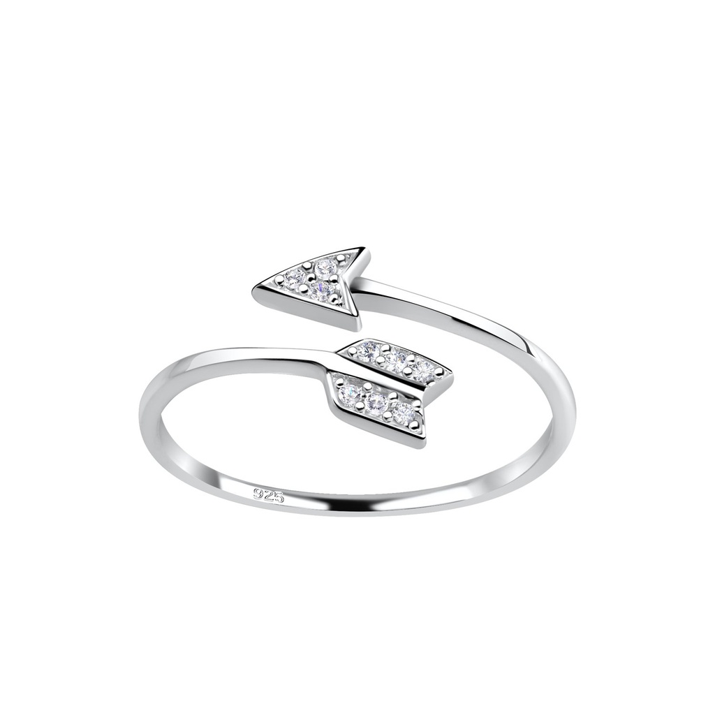 Bague flèche en argent