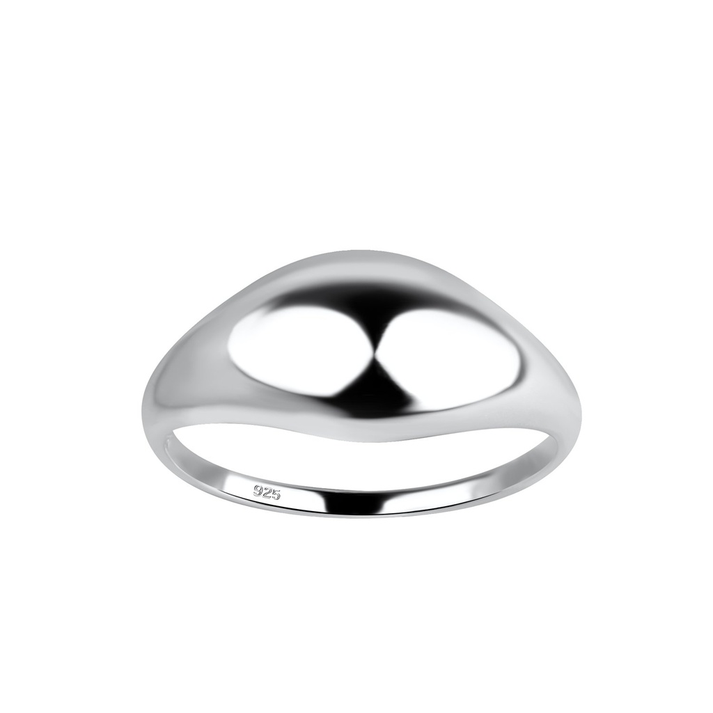 Bague courbée en argent
