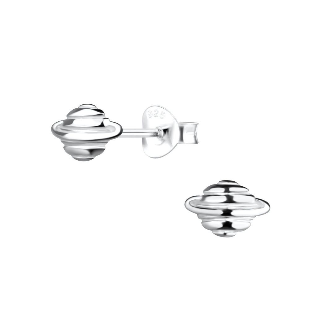 Puces d'oreilles Saturne en argent