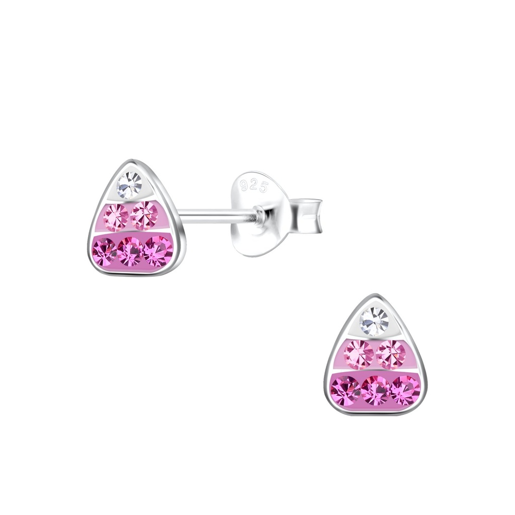Puces d'oreilles bonbon de maïs en argent