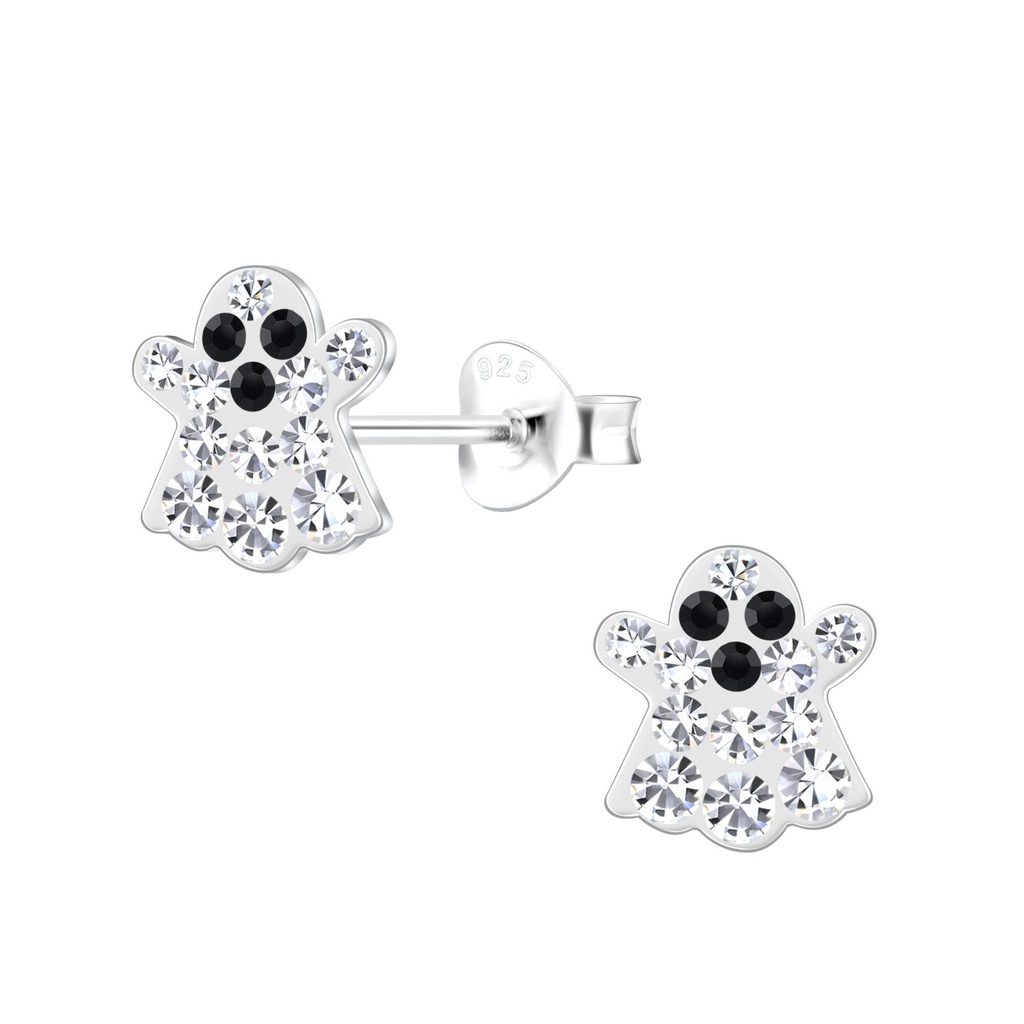 Puces d'oreilles fantôme en argent