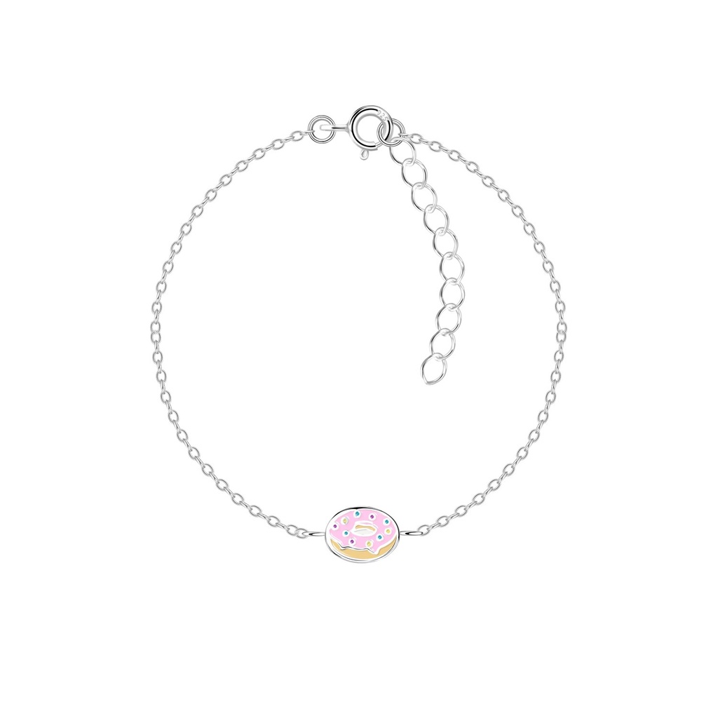 Silver Donut Bracelet