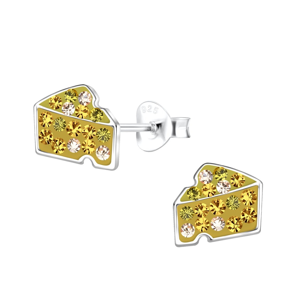 Puces d'oreilles fromage en argent