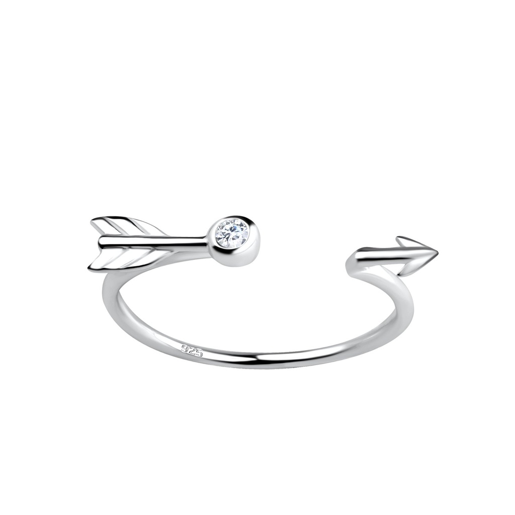 Bague flèche ouverte en argent