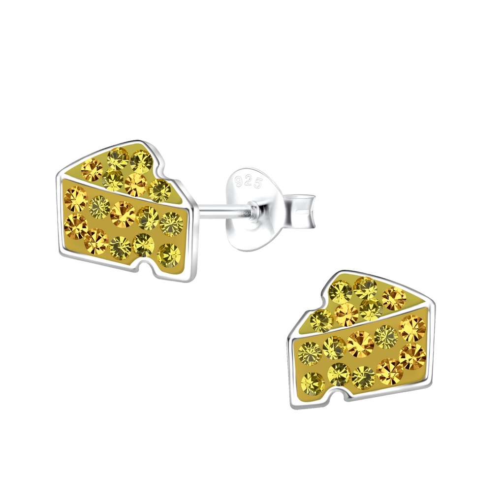 Puces d'oreilles fromage en argent