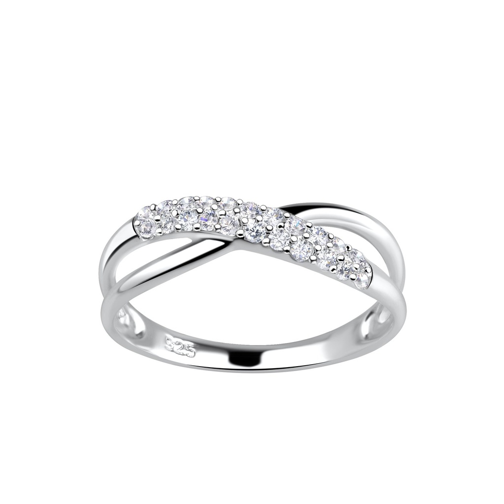 [10027899] Bague torsadée en argent (EU 49 / US 5)