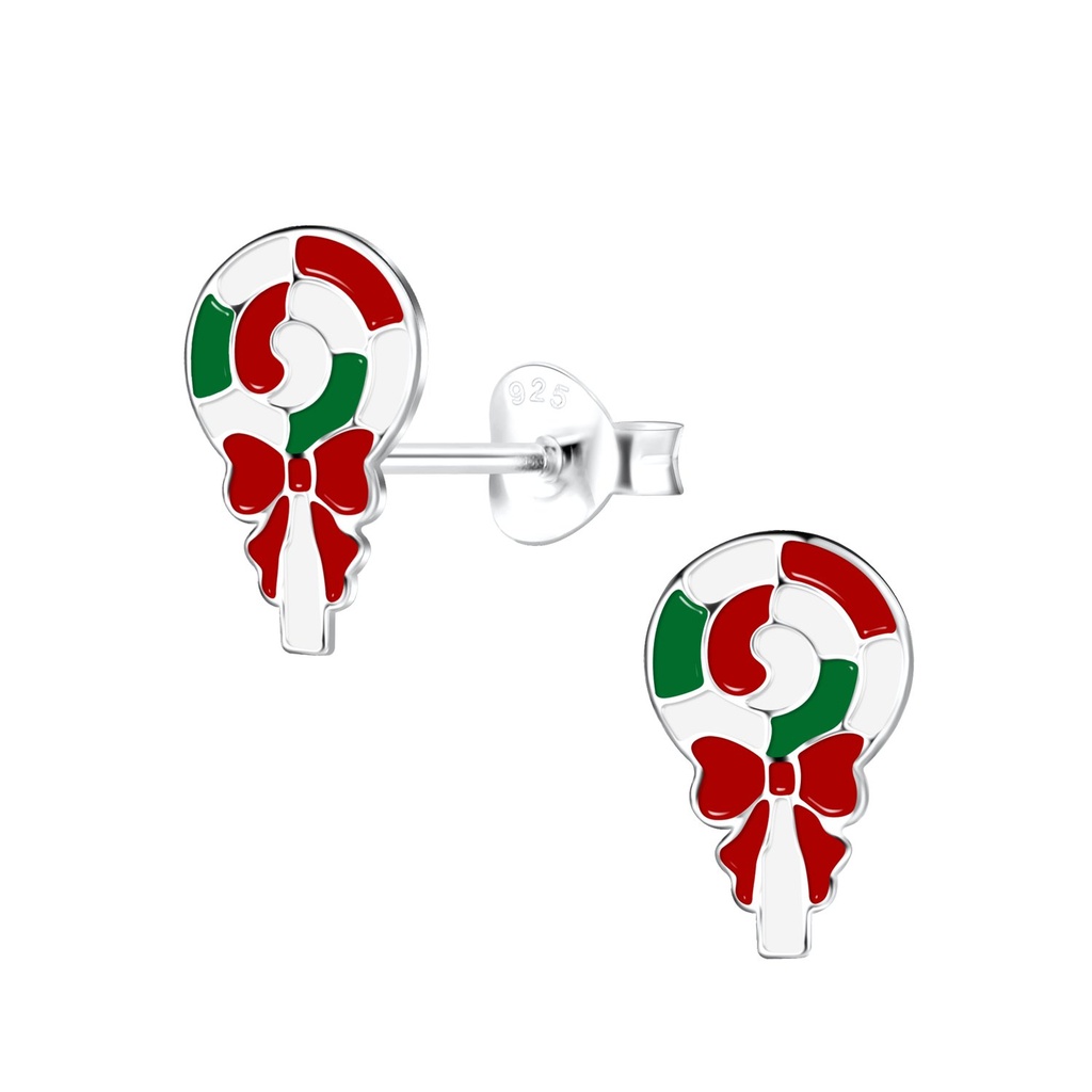 Puces d'oreilles sucette en argent