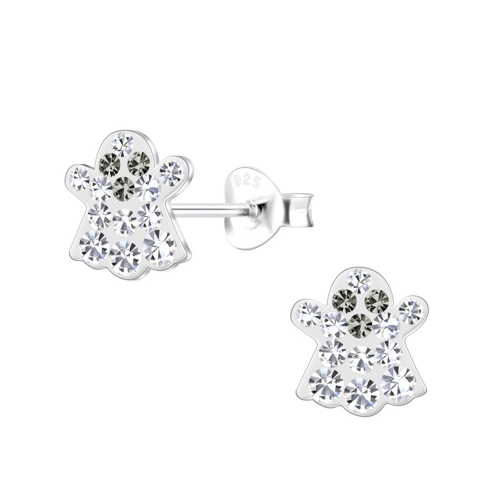 Puces d'oreilles fantôme en argent