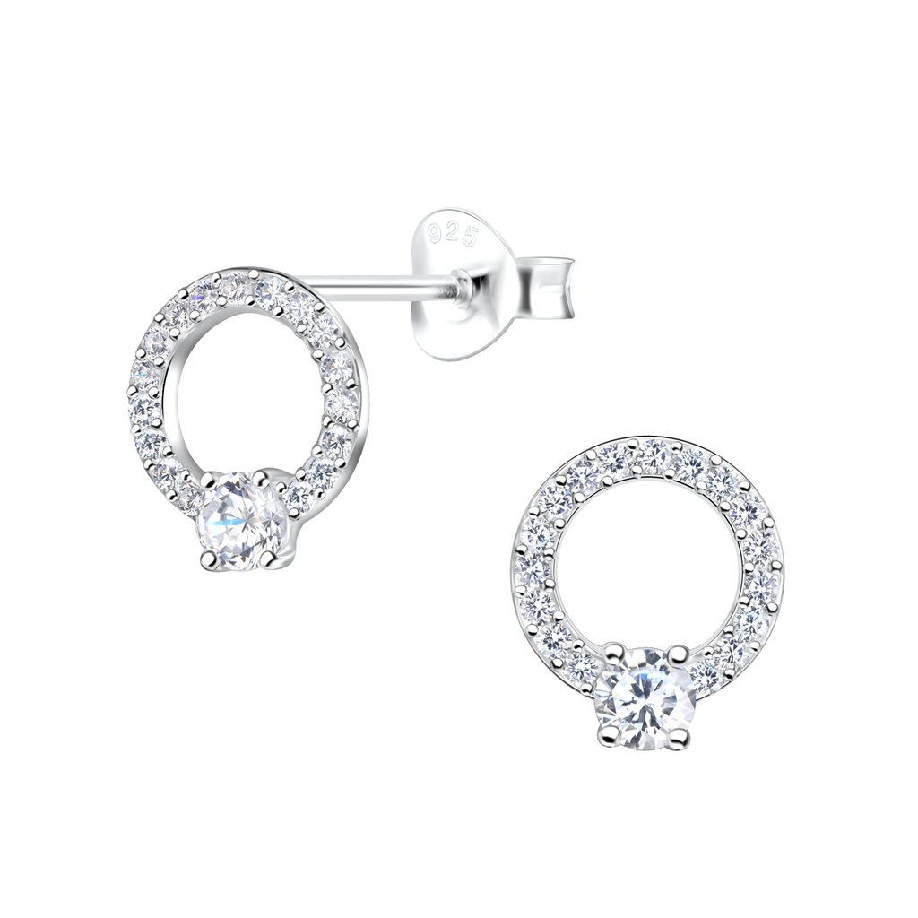 Puces d'oreilles cercle en argent