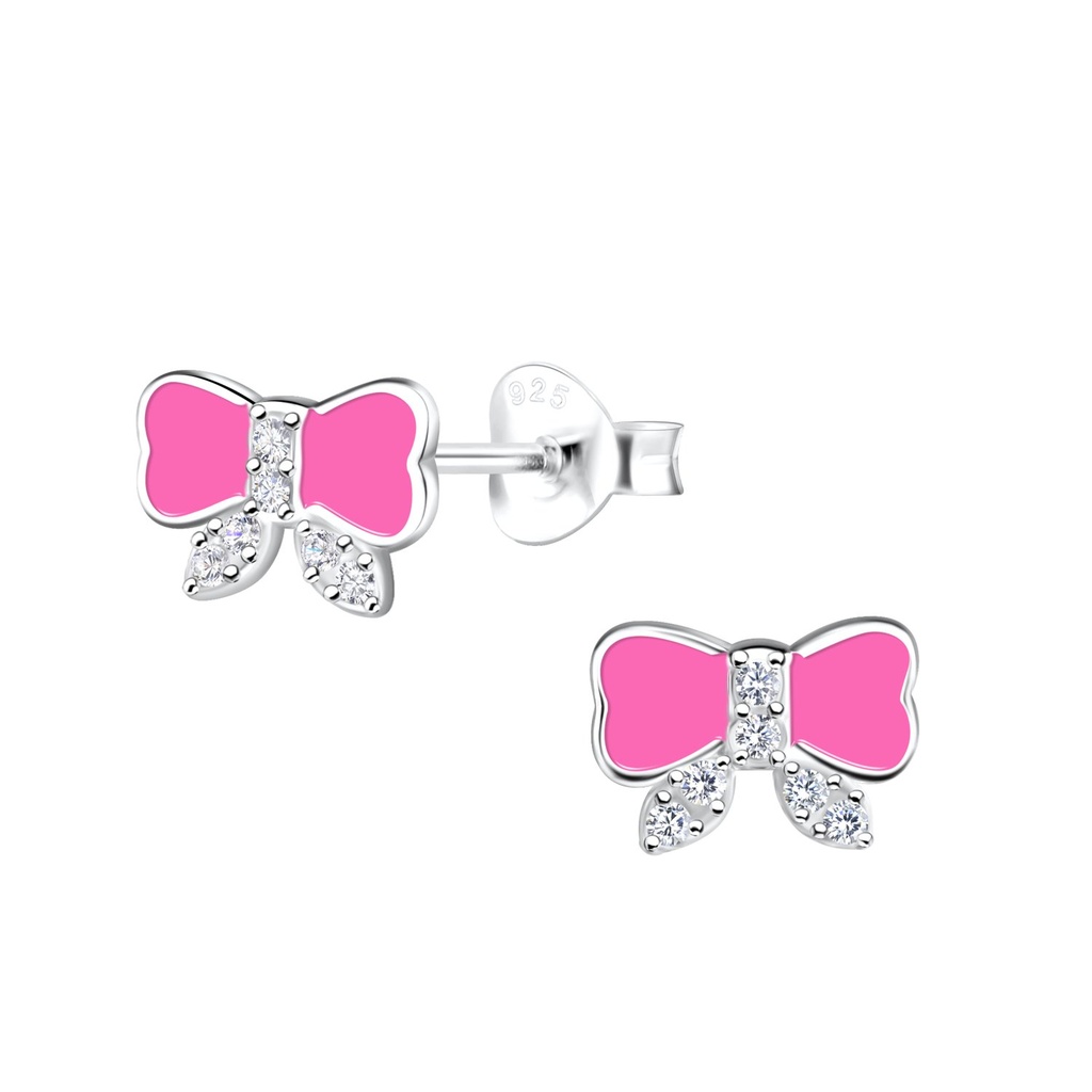 Puces d'oreilles nœud en argent