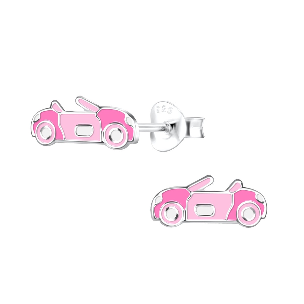 [10027896] Silver Car Stud Earrings