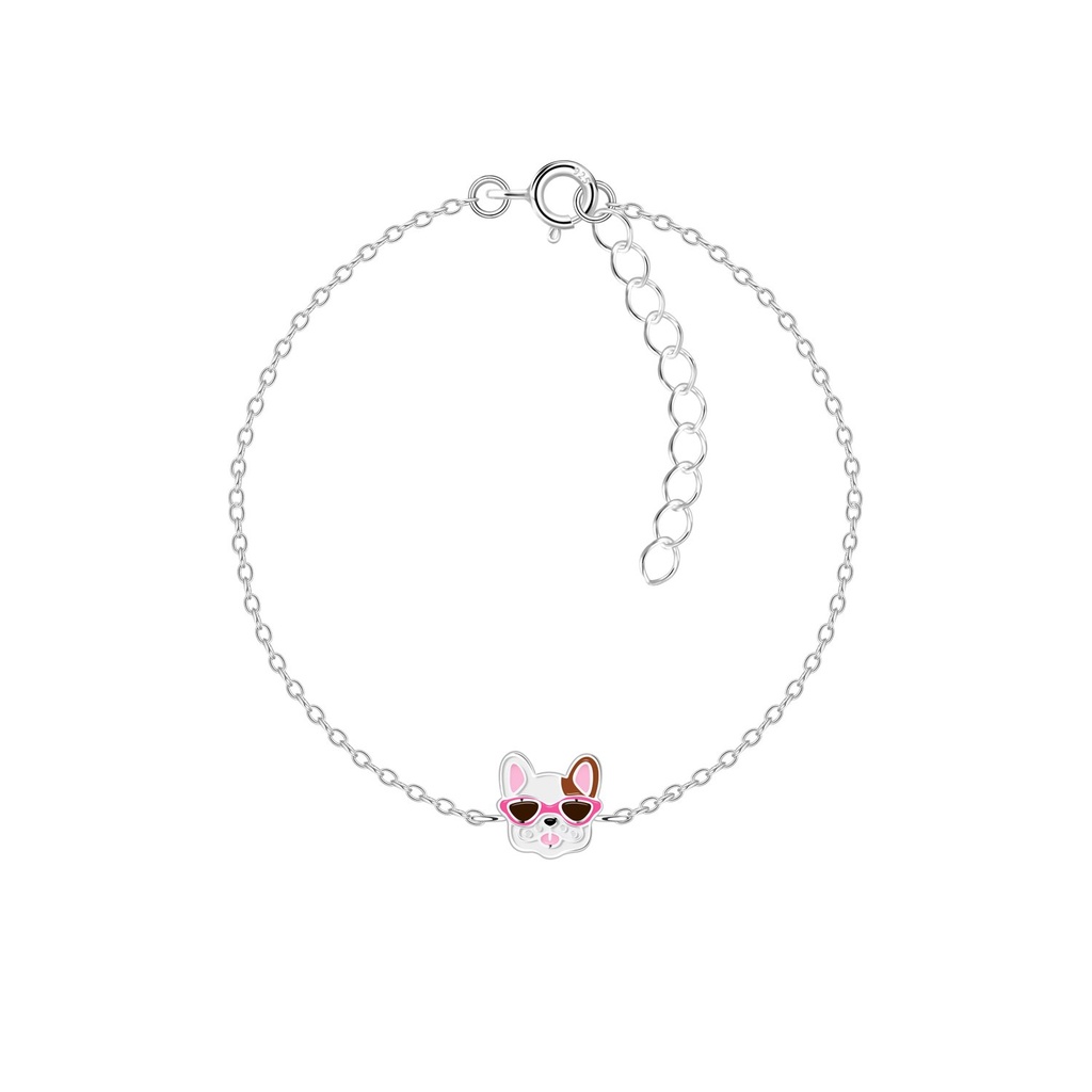 Silver French Bulldog Bracelet