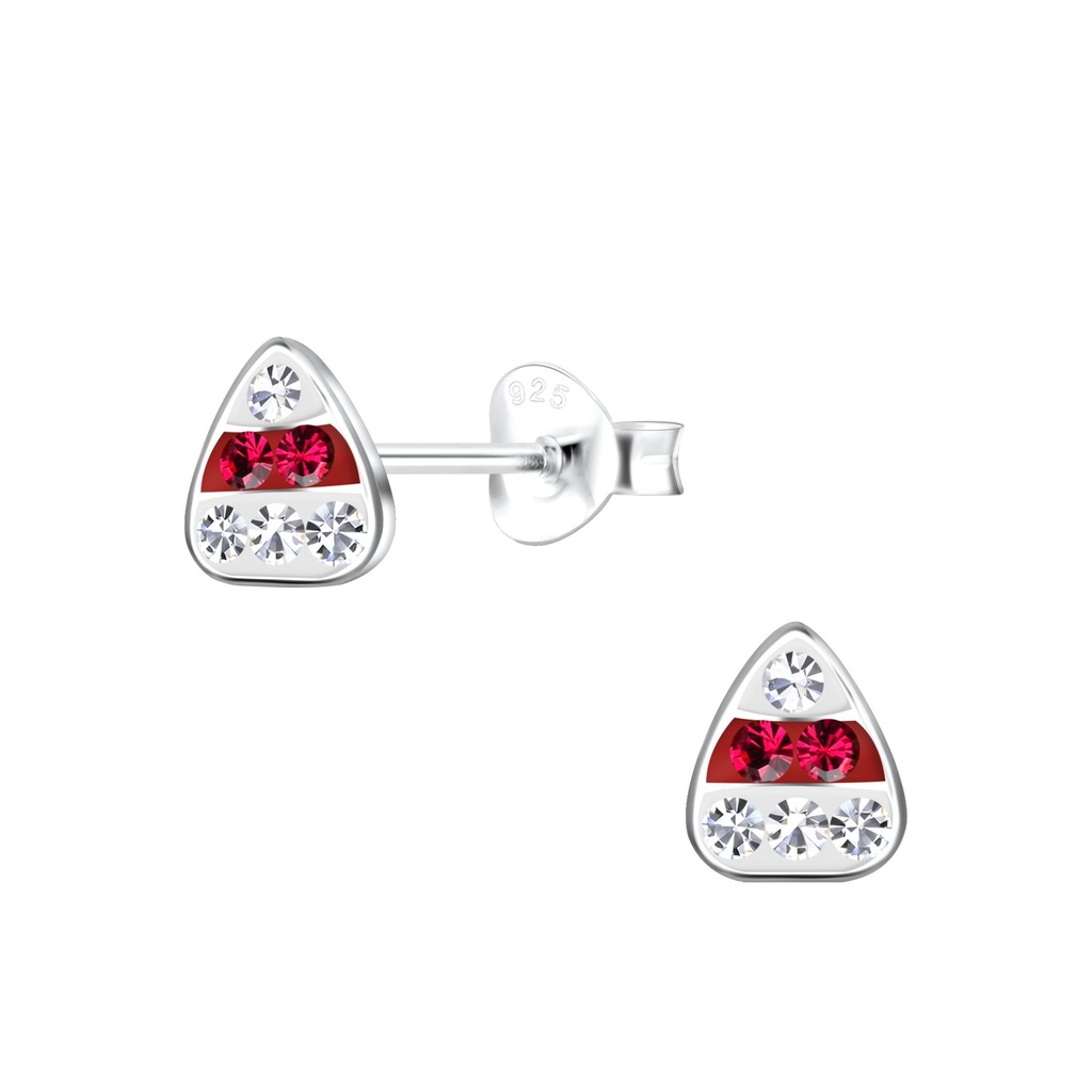 Puces d'oreilles bonbon de maïs en argent