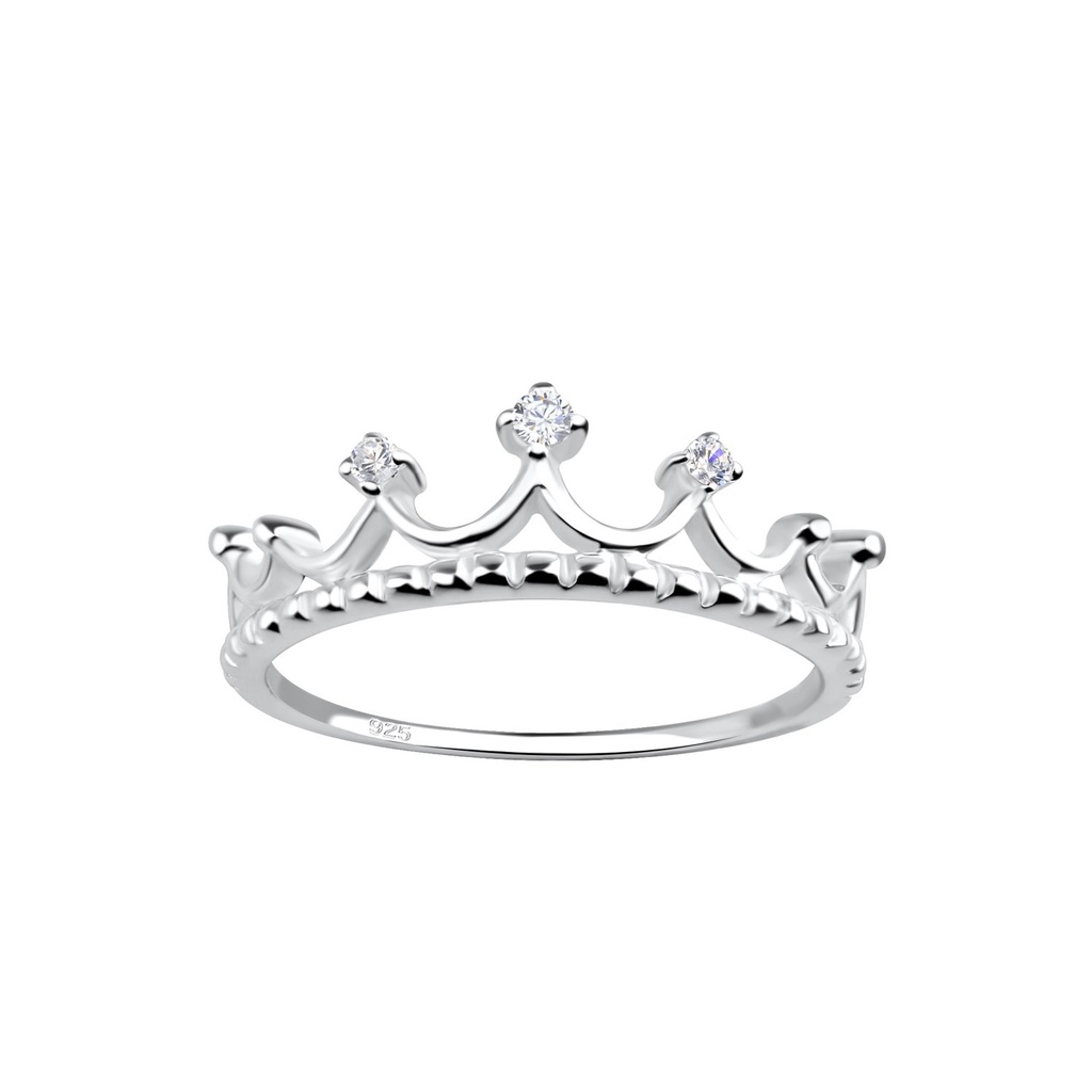 [10024110] Bague couronne en argent (EU 52 / US 6)