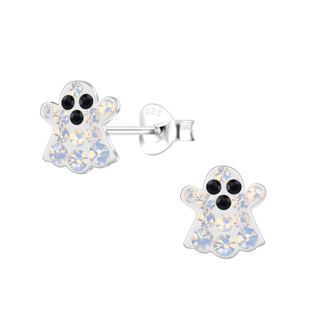 Puces d'oreilles fantôme en argent