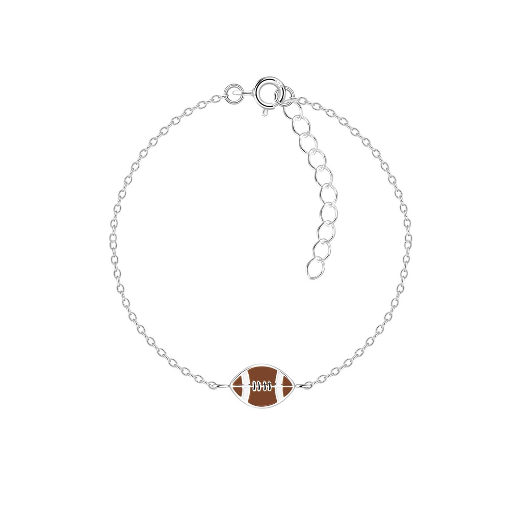 Bracelet football américain en argent