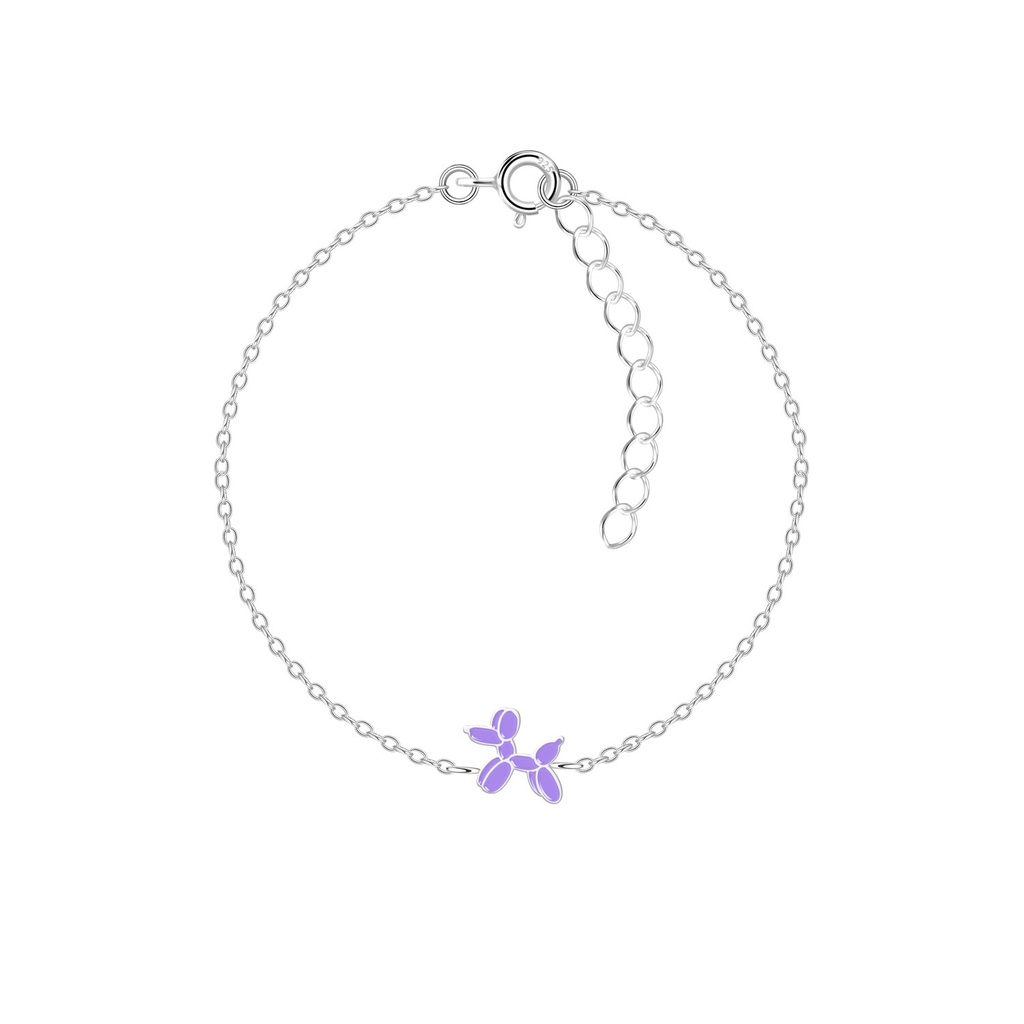 Silver Balloon Dog Bracelet