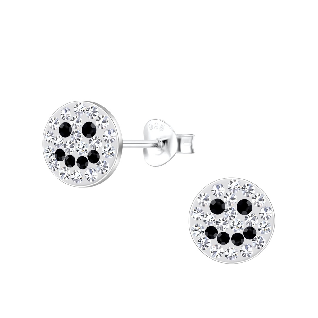 Puces d'oreilles smiley en argent