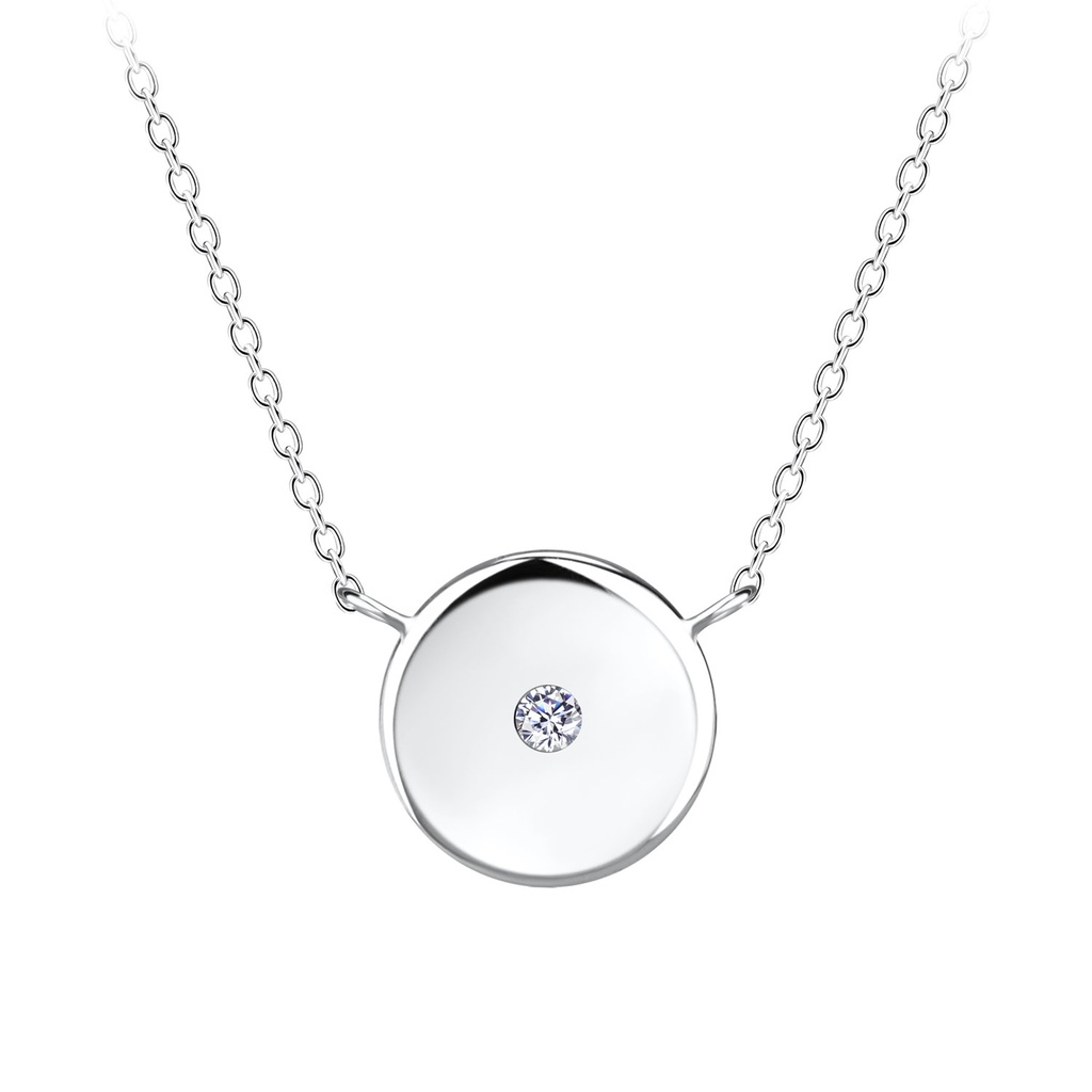 Silver Round Necklace