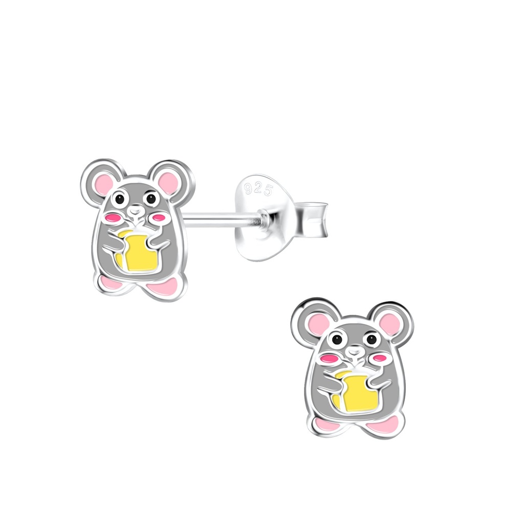 Puces d'oreilles hamster en argent