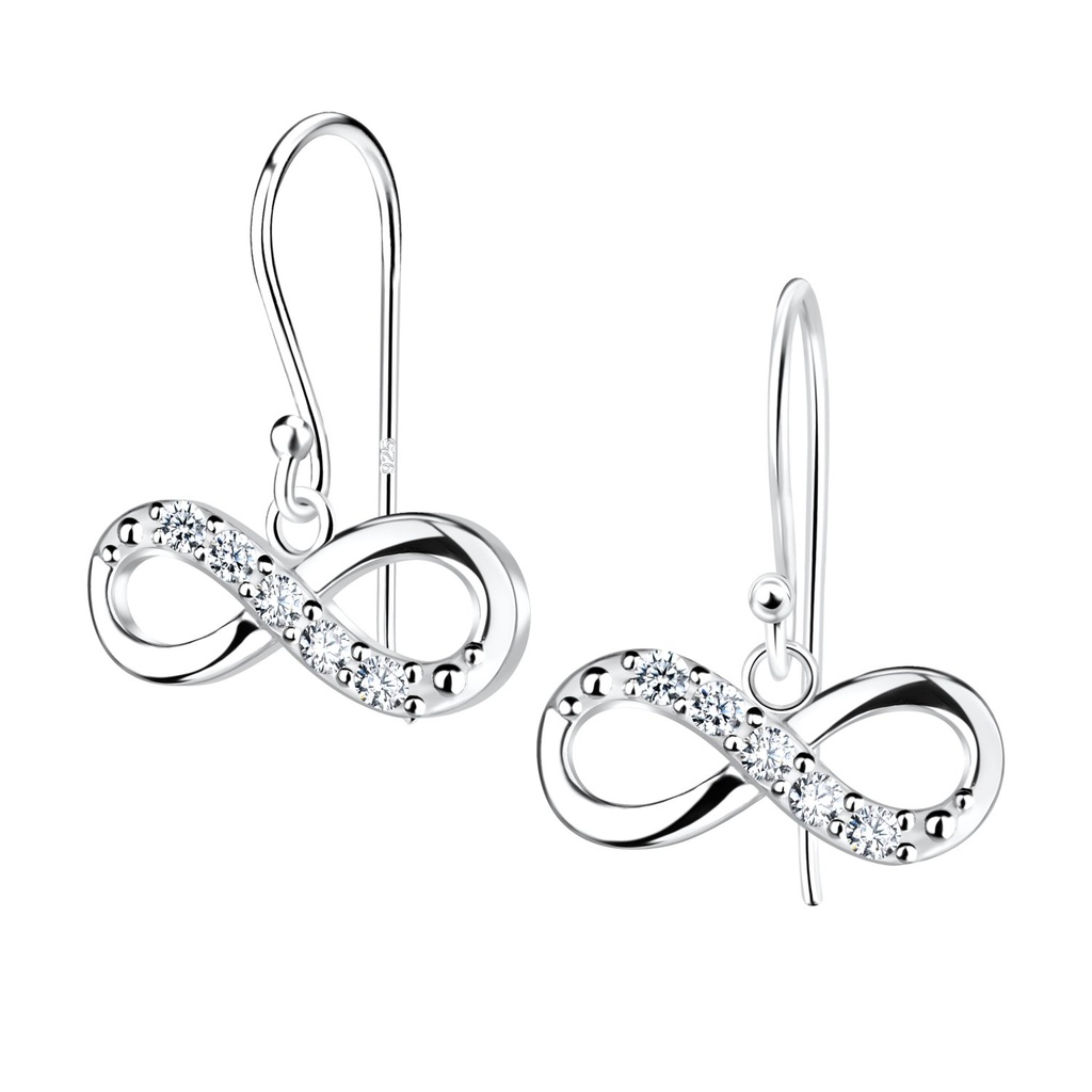 [10022585] Silver Infinity Earrings