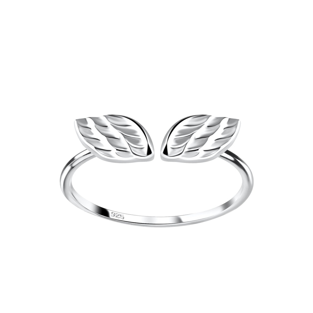 [10028028] Bague aile ouverte en argent (EU 49 / US 5)