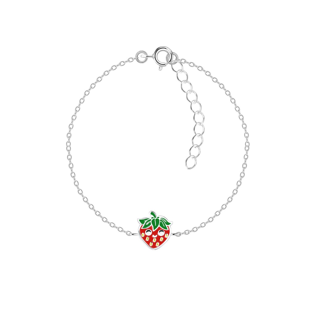 Silver Strawberry Bracelet