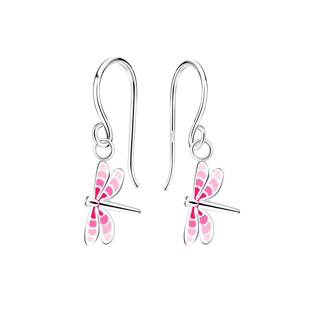 Boucles d'oreilles libellule en argent