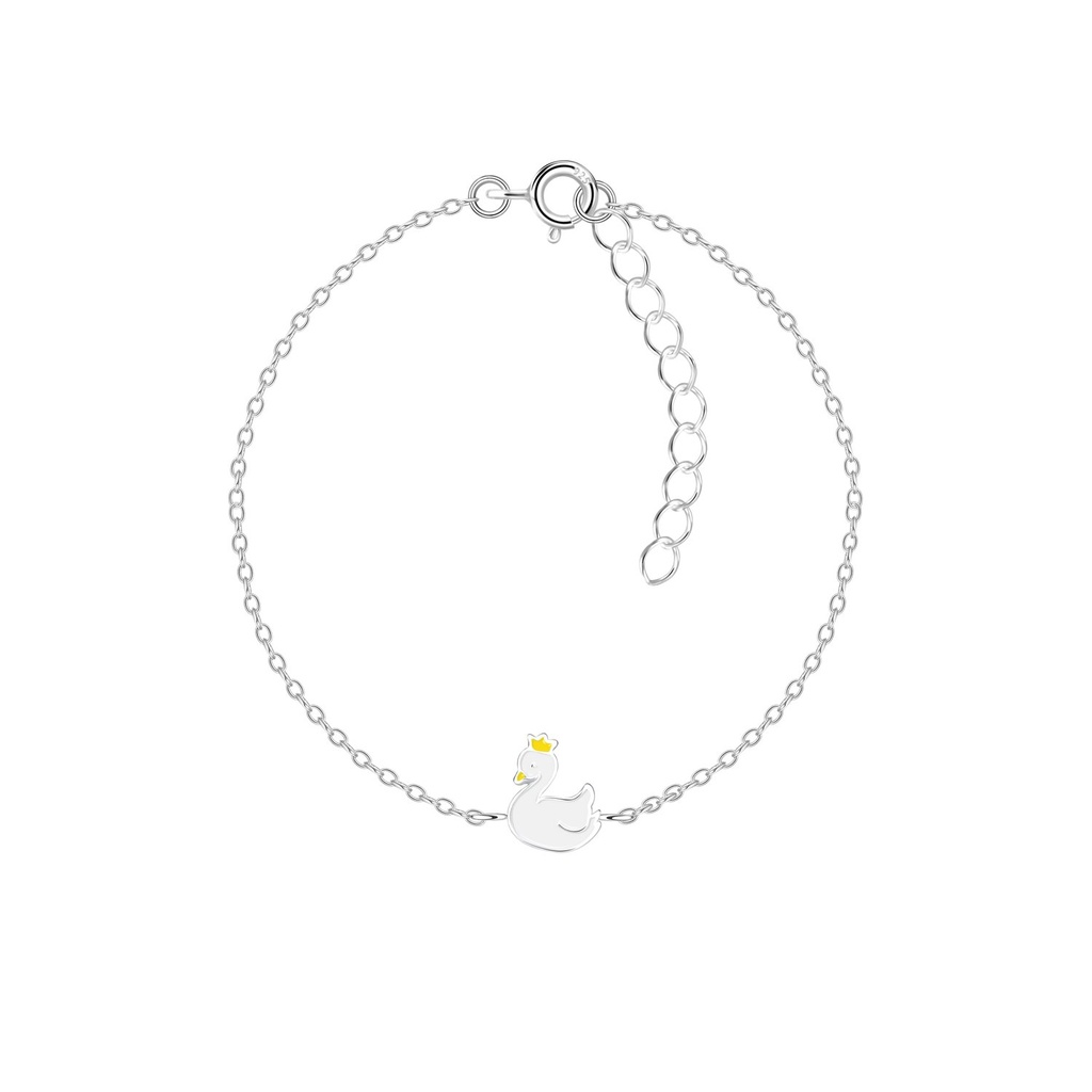 Silver Swan Bracelet