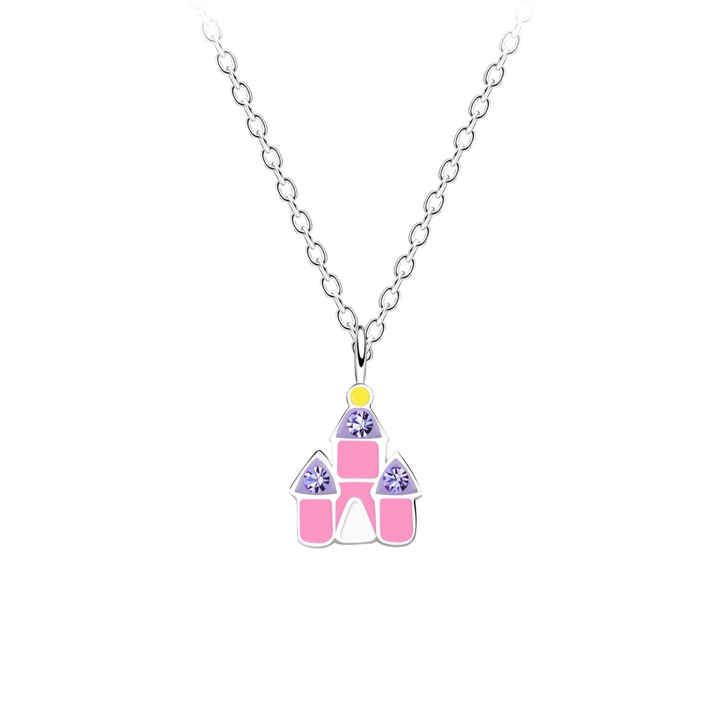 Collier château en argent