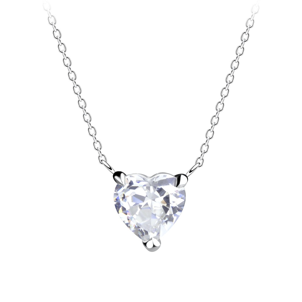 Collier cœur en argent