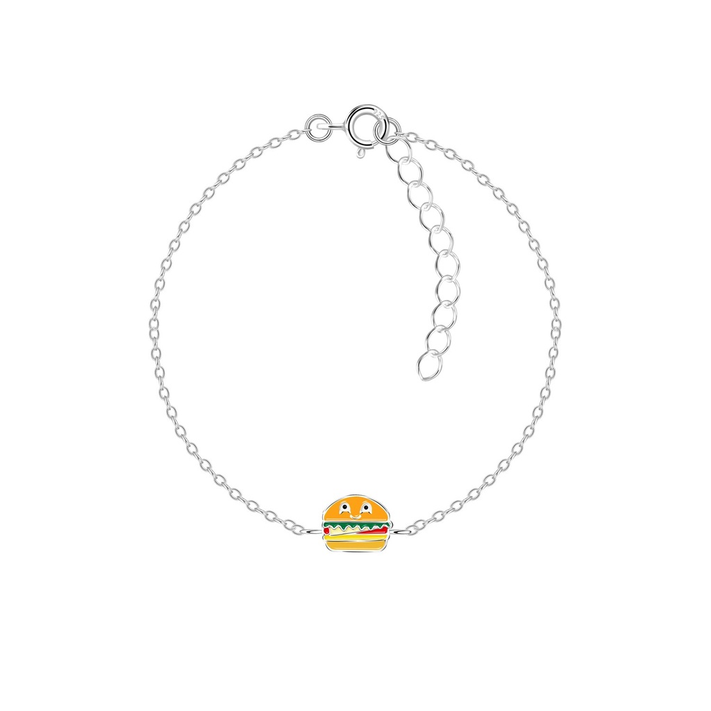 Bracelet burger en argent