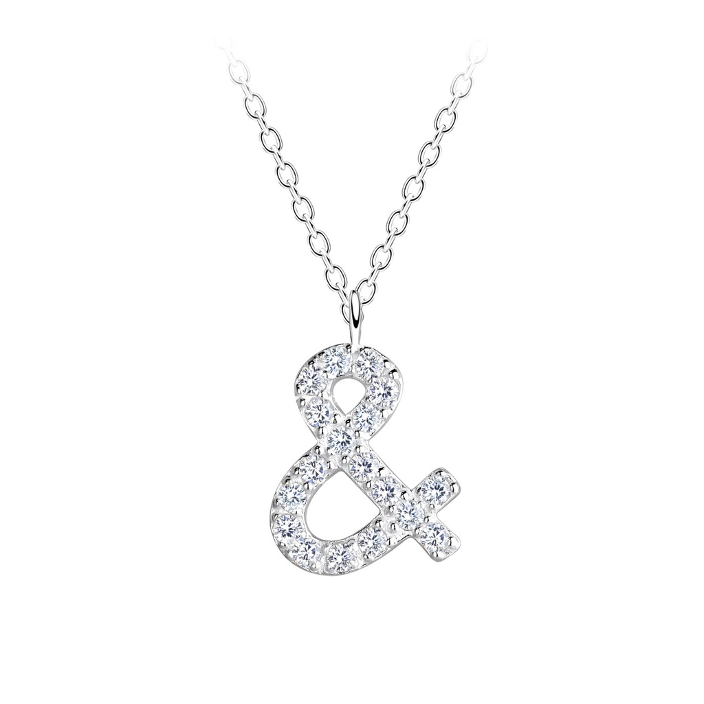 [10028396] Collier lettre & en argent