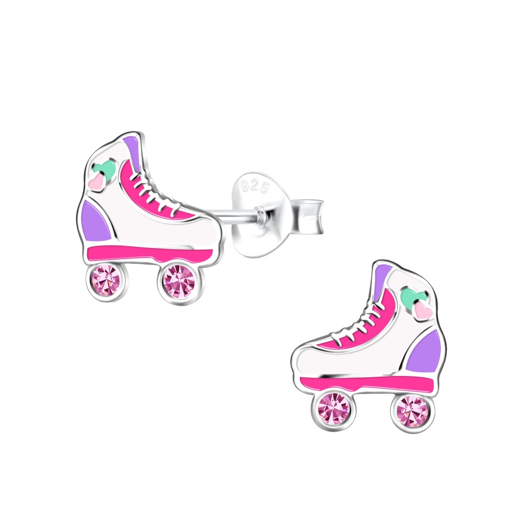 Puces d'oreilles roller en argent