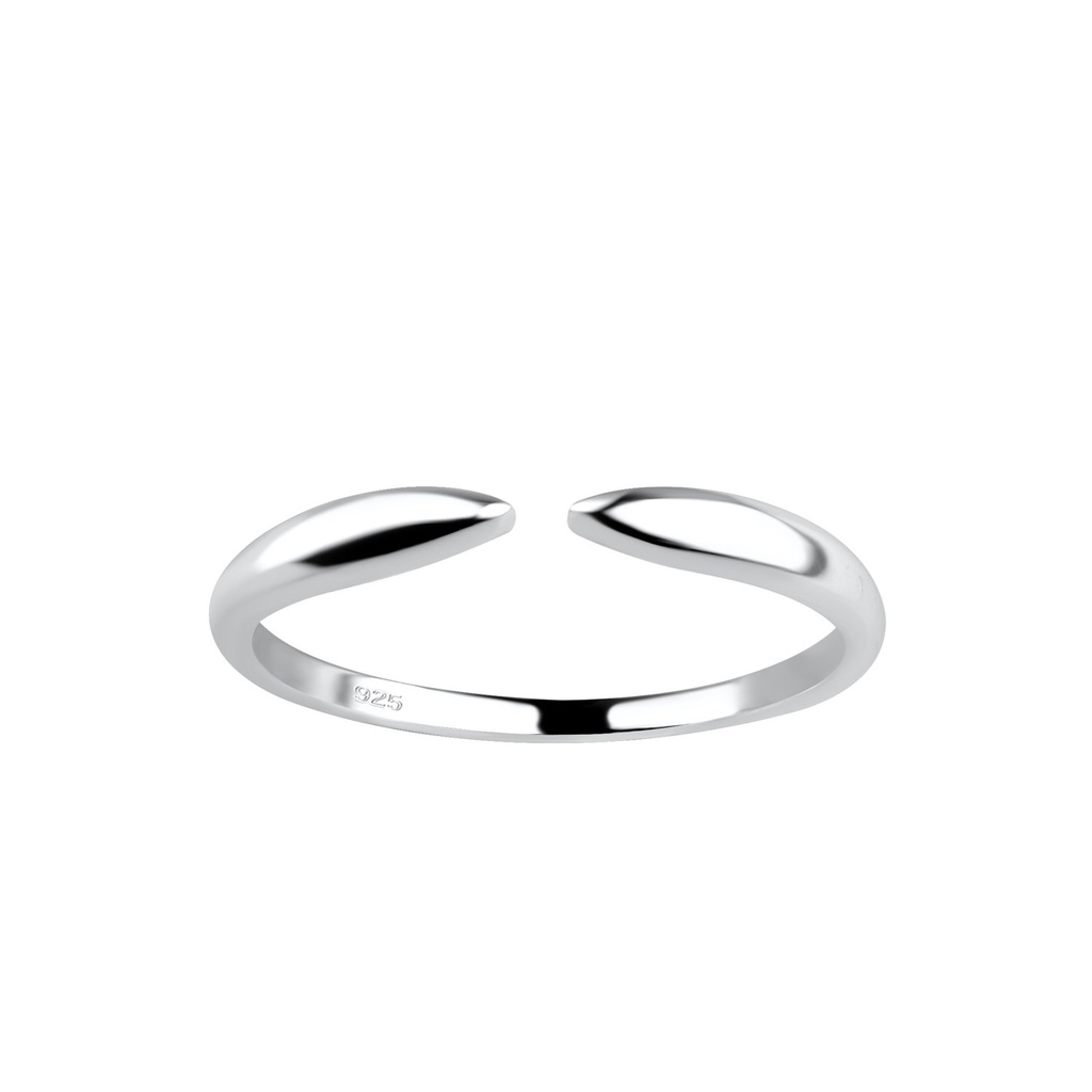 [10028207] Silver Opened Ring (EU 52 / US 6)