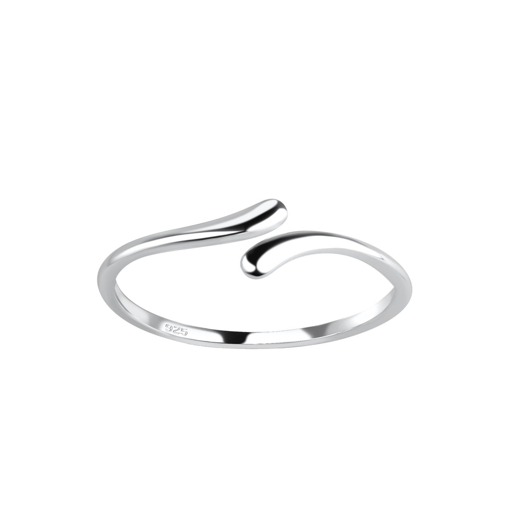 [10028218] Silver Opened Ring (EU 52 / US 6)
