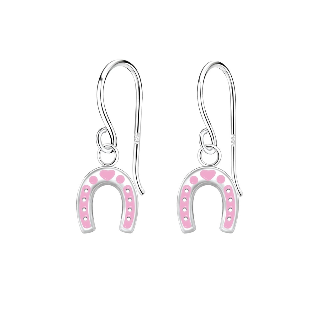 Boucles d'oreilles fer à cheval en argent