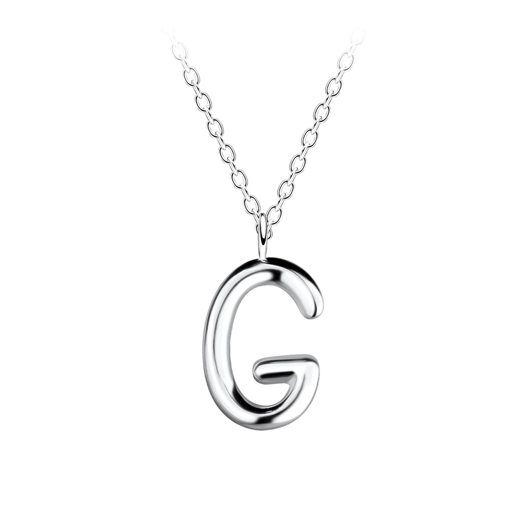 Silver Letter G Necklace