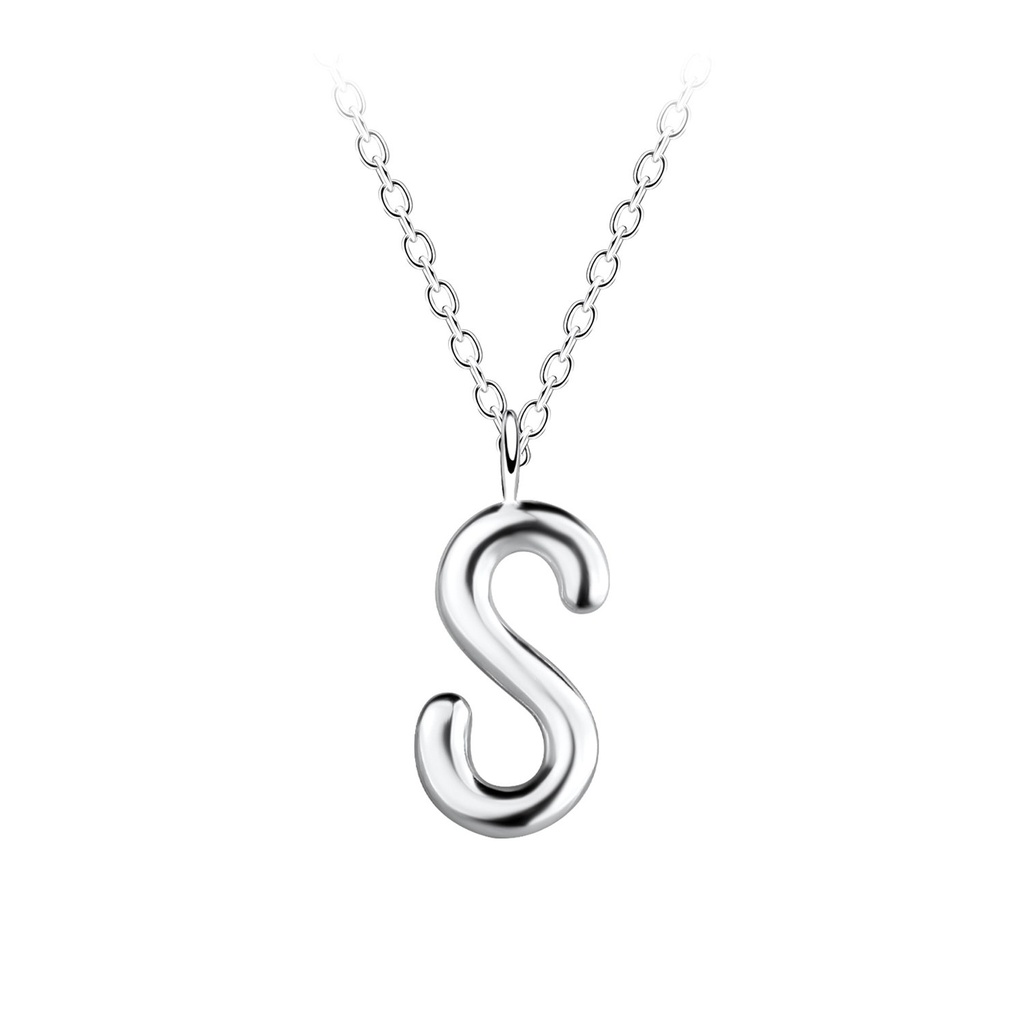 Silver Letter S Necklace