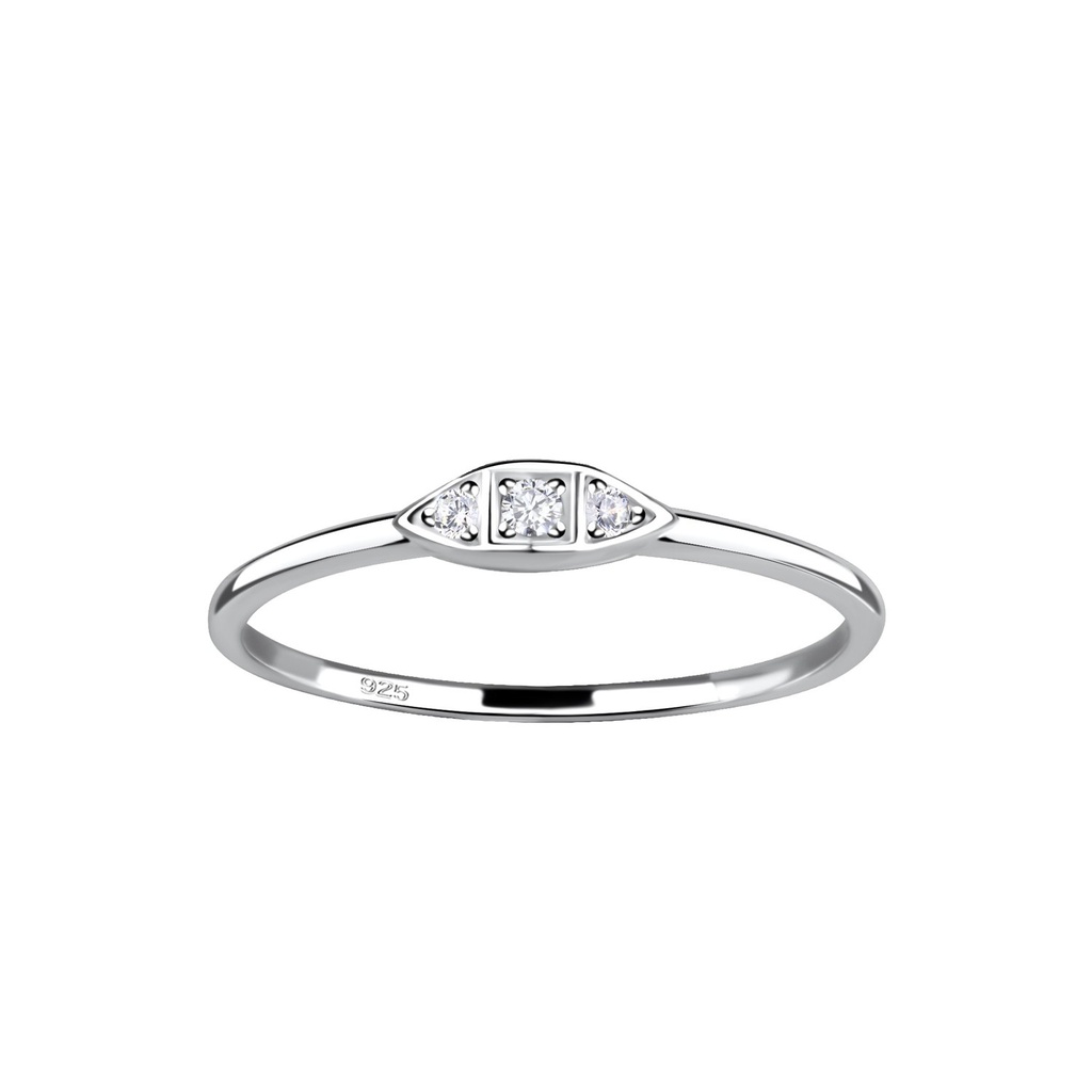 Silver Geometric Ring