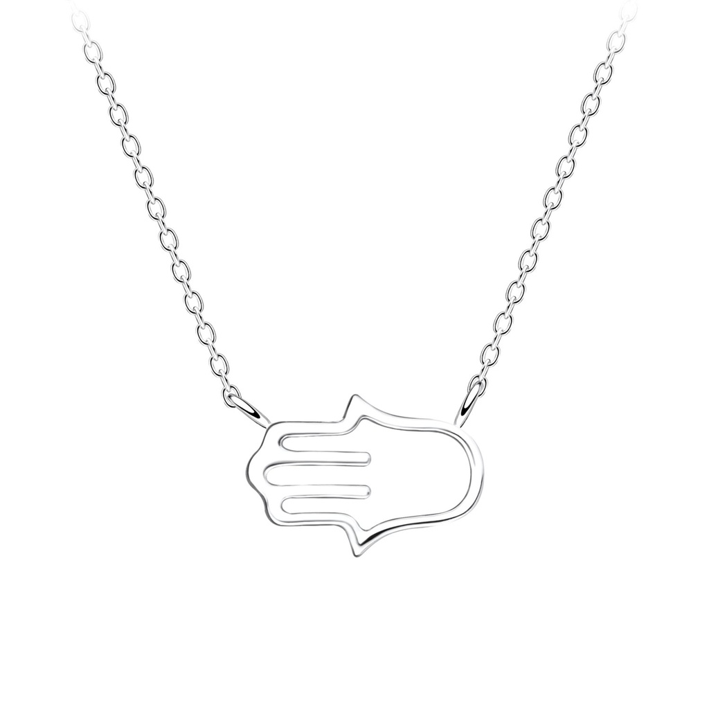 [10015033] Collier main de Fatma en argent