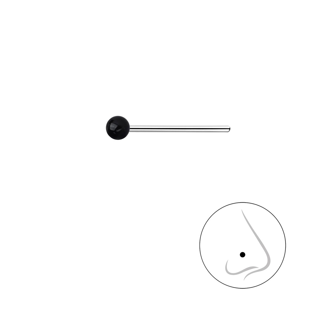 [10027845] 2mm Silver Ball Nose Stud