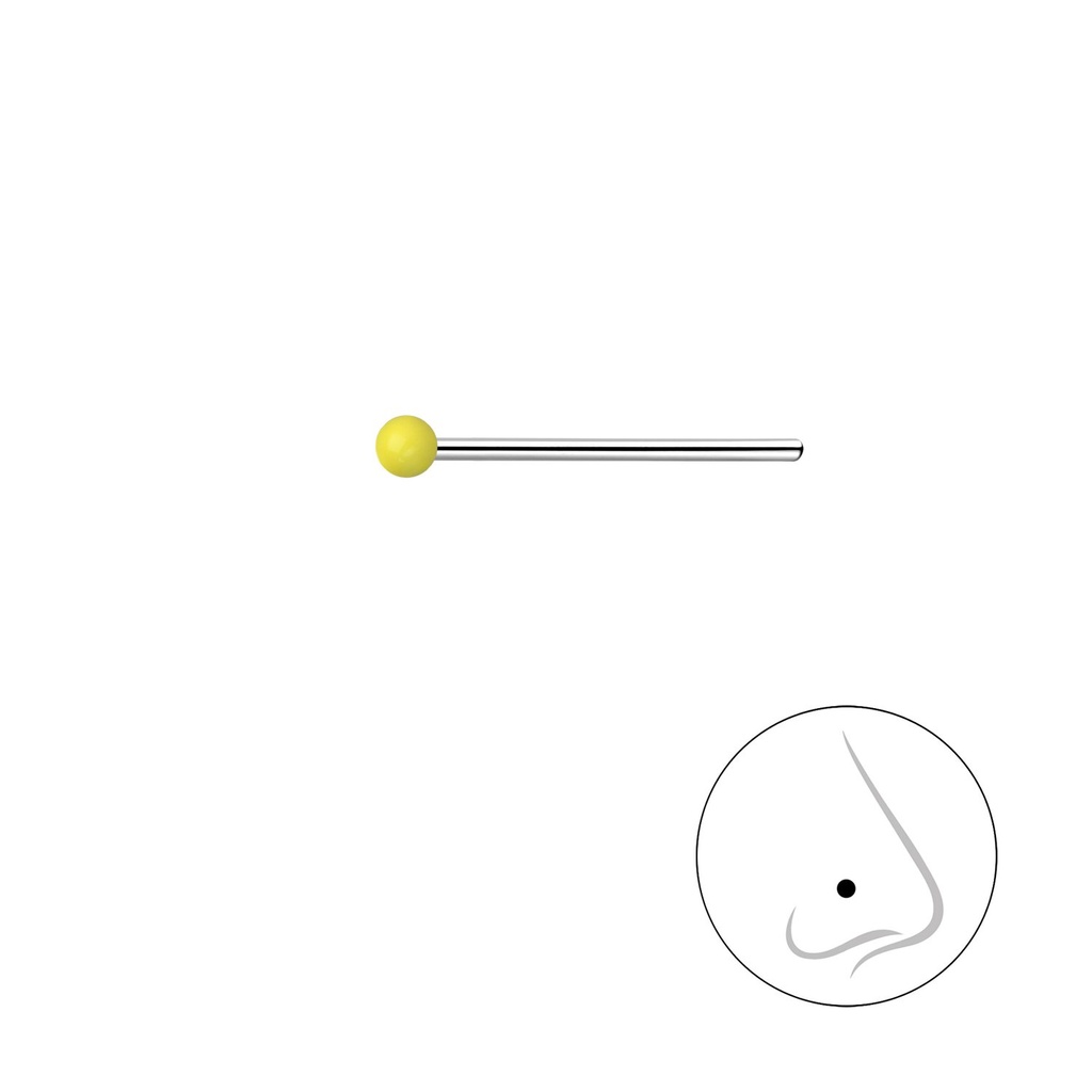 [10027834] 1.5mm Silver Ball Nose Stud
