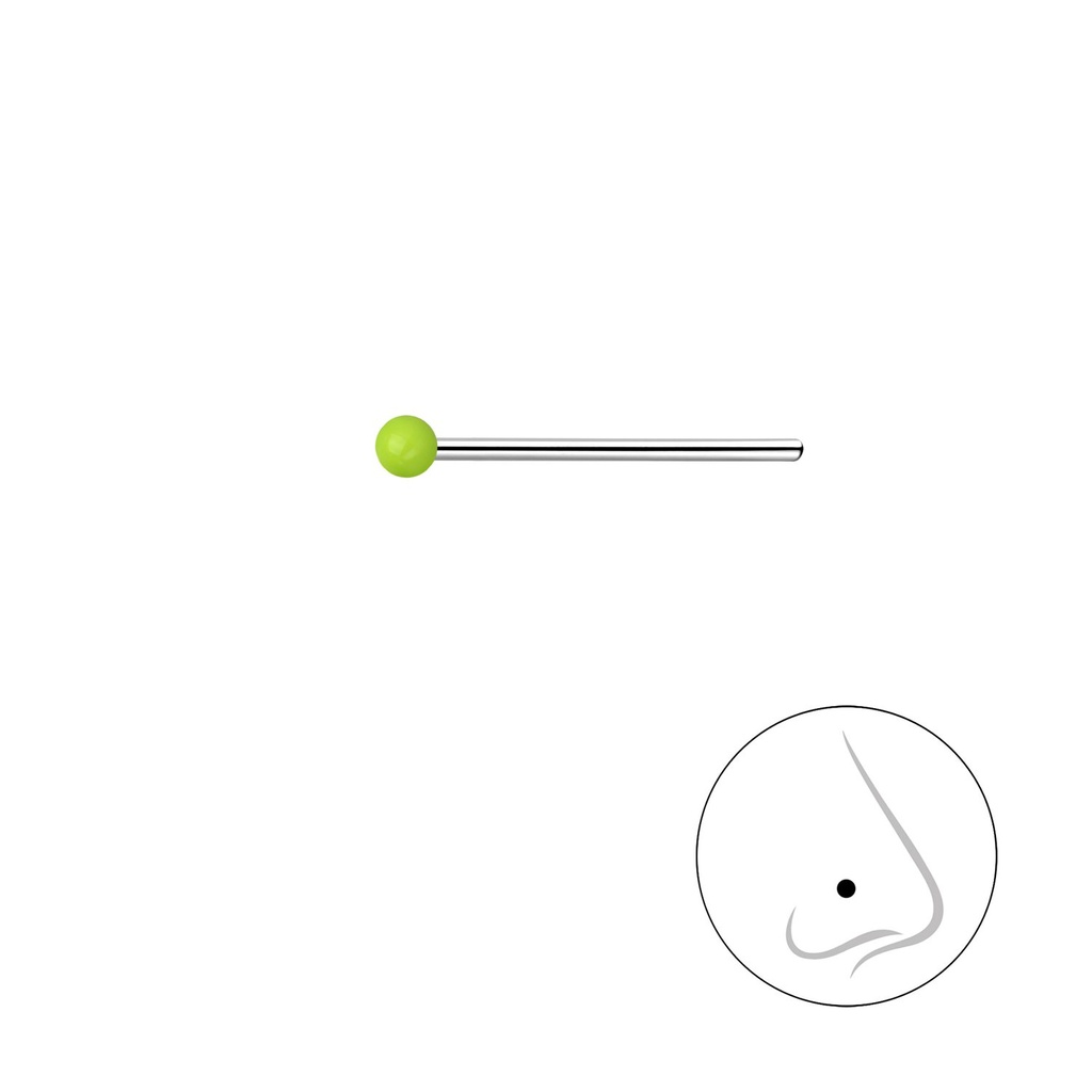 Clou de nez boule en argent 1.5 mm
