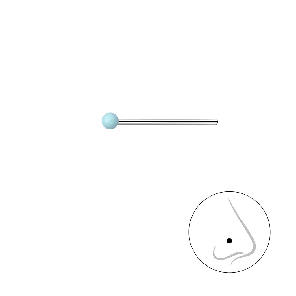 Clou de nez boule en argent 1.5 mm
