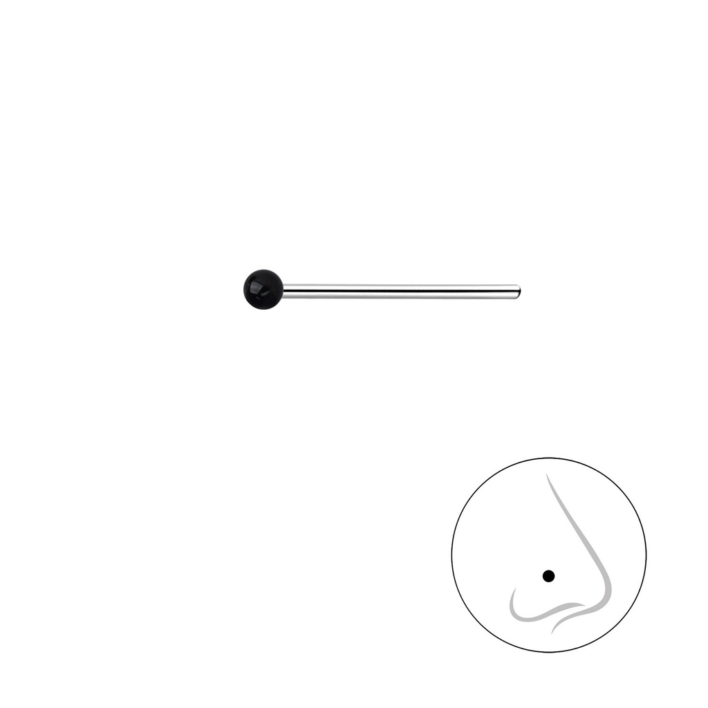 [10027827] 1.5mm Silver Ball Nose Stud