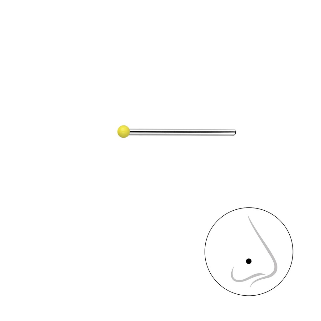 Clou de nez boule en argent 1 mm
